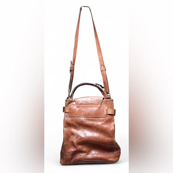 Vintage M. Rossetti Genuine Brown Leather Shoulder Bag - Picture 8 of 16